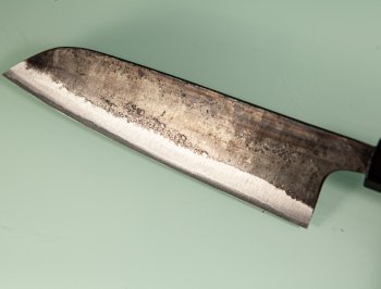 Hatsukokoro Kurokuma Blue2 Kurouchi Wa-Santoku 165mm Teak
