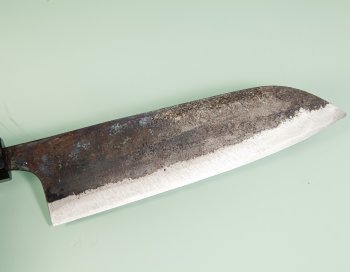 Hatsukokoro Kurokuma Blue2 Kurouchi Wa-Santoku 165mm Wenge