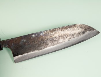 Hatsukokoro Kurokuma Blue2 Kurouchi Wa-Santoku 165mm Wenge