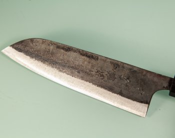 Hatsukokoro Kurokuma Blue2 Kurouchi Wa-Santoku 165mm Wenge