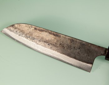 Hatsukokoro Kurokuma Blue2 Kurouchi Wa-Santoku 165mm Wenge