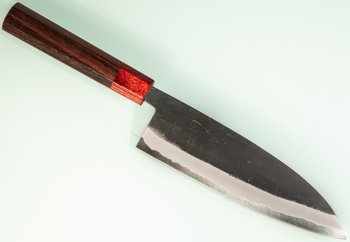 Hinokuni Shirogami 1 Wa-Santoku 210mm Kurouchi RRO