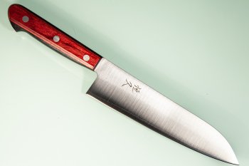 Tsunehisa SLD Migaki Santoku 185mm rot/schwarz