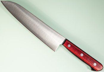 Tsunehisa SLD Migaki Santoku 185mm rot/schwarz