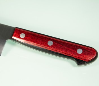 Tsunehisa SLD Migaki Santoku 185mm rot/schwarz