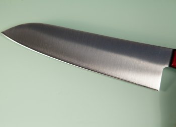 Tsunehisa SLD Migaki Santoku 185mm rot/schwarz