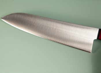 Tsunehisa SLD Migaki Santoku 185mm rot/schwarz