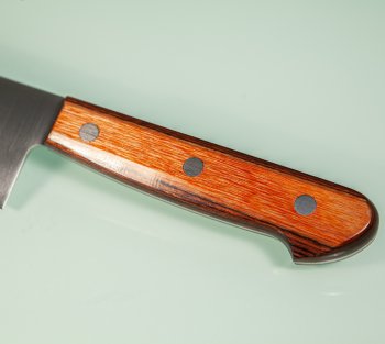 Tsunehisa SLD Migaki Santoku 185mm hellbraun