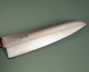 Tsunehisa SLD Migaki Santoku 185mm hellbraun