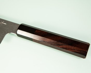 Katayama VG-10 Damascus polished Wa-Gyuto 210mm Rosenholz/Bffelhorn