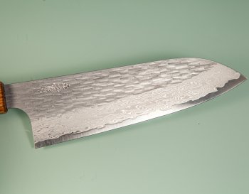 Nigara VG-XEOS Tsuchime Damascus Wa-Santoku 170mm