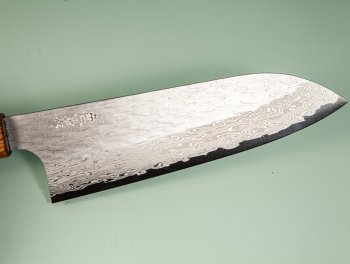 Nigara VG-XEOS Tsuchime Damascus Wa-Santoku 170mm