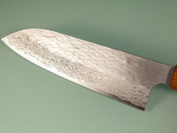 Nigara VG-XEOS Tsuchime Damascus Wa-Santoku 170mm
