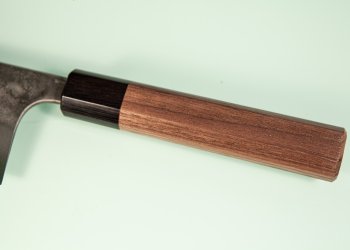 Shu Matsubara AO2 Nashiji Wa-Gyuto 215mm Walnuss