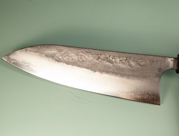 Shu Matsubara AO2 Nashiji Wa-Gyuto 215mm Walnuss