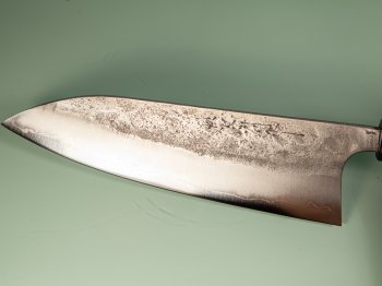 Shu Matsubara AO2 Nashiji Wa-Gyuto 215mm Walnuss
