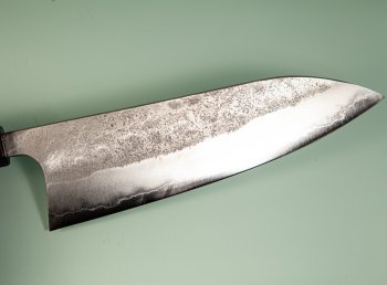 Shu Matsubara AO2 Nashiji Wa-Gyuto 215mm Walnuss