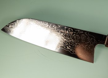 Shu Matsubara ZDP-189 polished Damascus Wa-Santoku 185mm