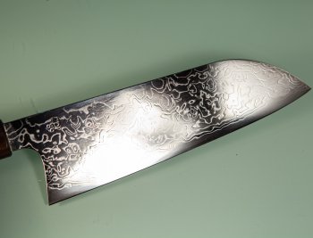 Shu Matsubara ZDP-189 polished Damascus Wa-Santoku 185mm