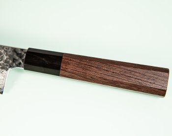 Hatsukokoro VG10 Damascus Tsuchime Wa-Santoku 180mm Wenge