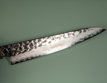 Hatsukokoro VG10 Damascus Tsuchime Wa-Petty 150mm