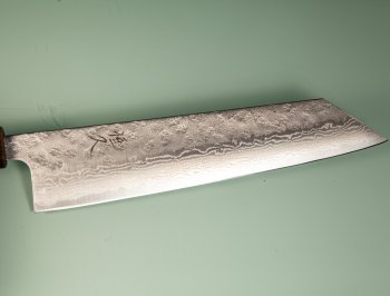 Tsunehisa 440C Dama Washiji Wa-Kiritsuke 215mm Oak