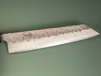 Tsunehisa 440C Dama Washiji Wa-Kiritsuke 215mm Oak