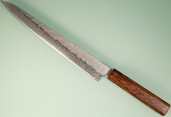 Tsunehisa 440C Dama Washiji Wa-Sujihiki 245mm Oak