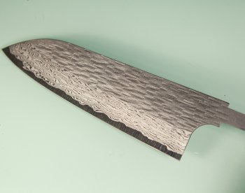 Nigara VG-XEOS Tsuchime Damascus Wa-Santoku 170mm Klinge