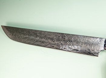 Takeshi Saji R2 Diamond Damascus Sakimaru 250mm Ironwood