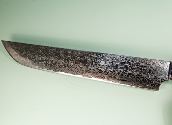 Takeshi Saji R2 Diamond Damascus Sakimaru 250mm Ironwood