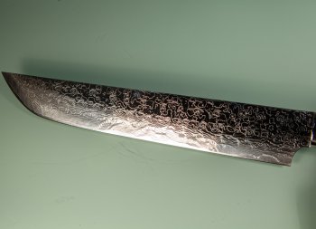 Takeshi Saji R2 Diamond Damascus Sakimaru 250mm Ironwood