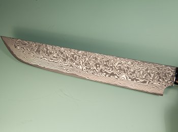 Takeshi Saji R2 black Damascus Sakimaru 250mm Ironwood