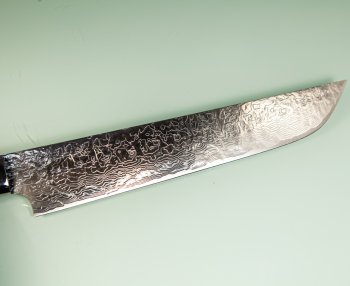 Takeshi Saji R2 Diamond Damascus Sakimaru 250mm Horn