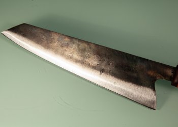 Dao Vua Leaf Spring Kurouchi Kiritsuke 240mm