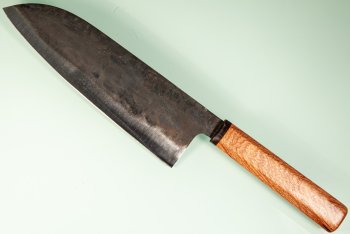 Dao Vua Leaf Spring Kurouchi Tall Santoku 210mm