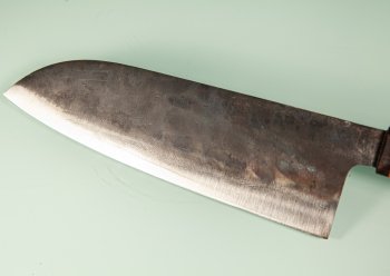 Dao Vua Leaf Spring Kurouchi Tall Santoku 210mm