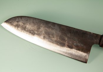 Dao Vua Leaf Spring Kurouchi Tall Santoku 210mm