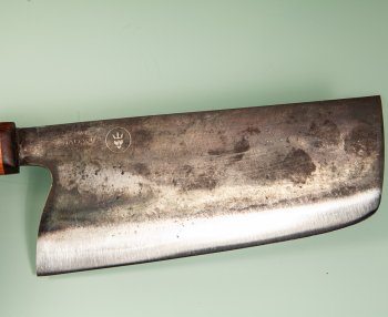 Dao Vua Leaf Spring Kurouchi Tall Nakiri 175mm