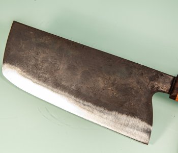 Dao Vua Leaf Spring Kurouchi Tall Nakiri 175mm