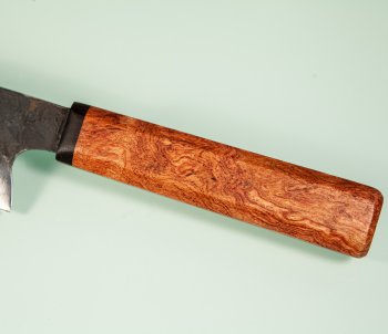 Dao Vua Leaf Spring Kurouchi Santoku 130mm