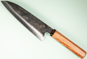 Dao Vua Leaf Spring Kurouchi Santoku 175mm