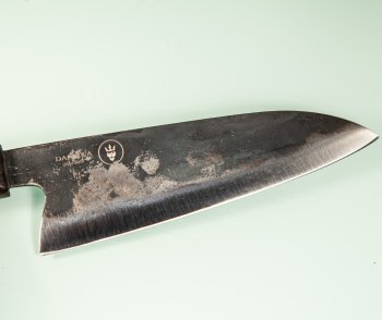 Dao Vua Leaf Spring Kurouchi Santoku 175mm