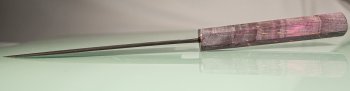 Shiro Kamo black AS Wa-Santoku 170mm rot stabilisiert