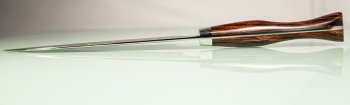 Nigara R2 Anmon Damascus Santoku 170mm Ironwood