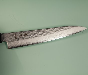 Hatsukokoro VG10 Damascus Tsuchime Wa-Petty 150mm Wenge