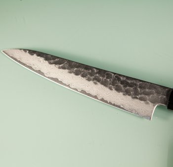 Hatsukokoro VG10 Damascus Tsuchime Wa-Petty 150mm Wenge