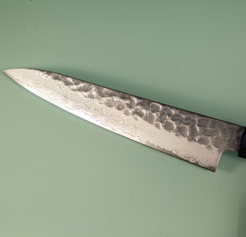 Hatsukokoro VG10 Damascus Tsuchime Wa-Petty 150mm Wenge