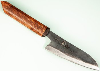 Dao Vua Western Kurouchi Santoku 130mm