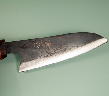 Dao Vua Western Kurouchi Santoku 130mm